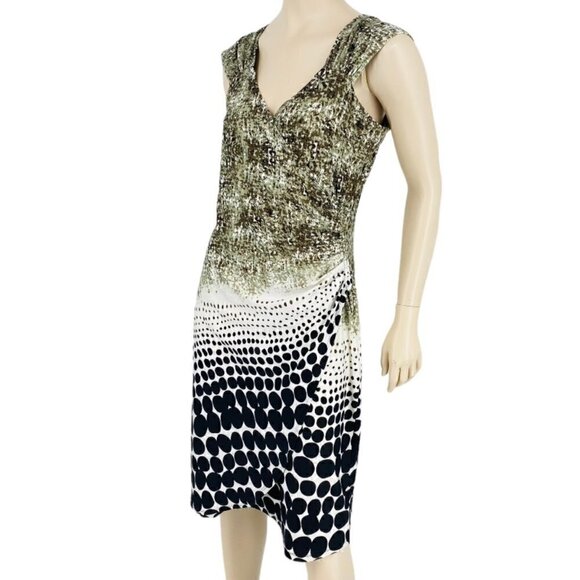 Dusak Dresses & Skirts - Dusak Faux Wrap Ruche Waist Knee Length Dress Sz M​​​​​​​​​​​​​​​​​​
